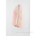 Long sleeve with lace front in color pink